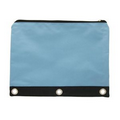 Solid Colored Nylon Pouch - Light Blue